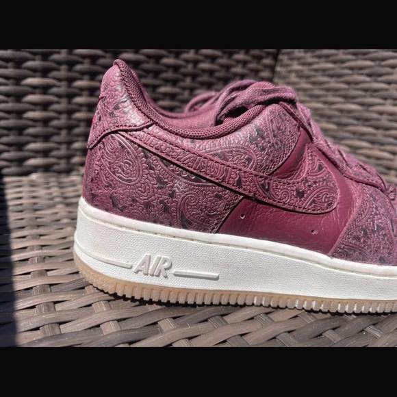 Nike Air Force 1 '07 Essentials Paisley Pack Purple Premium Size 5 Rare Womens - Picture 3 of 10